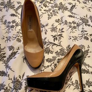JIMMY CHOO Beige & black